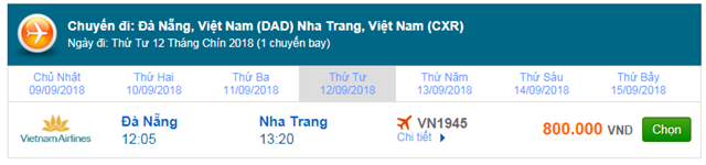 VÃ© mÃ¡y bay Vietnam Airlines Äi Nha Trang