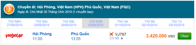 Vé máy bay Vietjet Air đi Phú Quốc