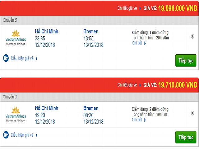 Giá vé máy bay từ TP.HCM đi Bremen, Đức mới nhất