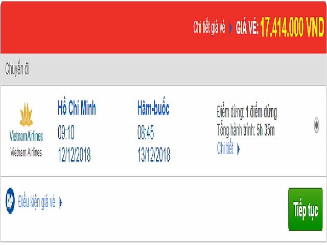 Giá vé máy bay đi Hamburg, Đức mới nhất hãng Vietnam Airlines